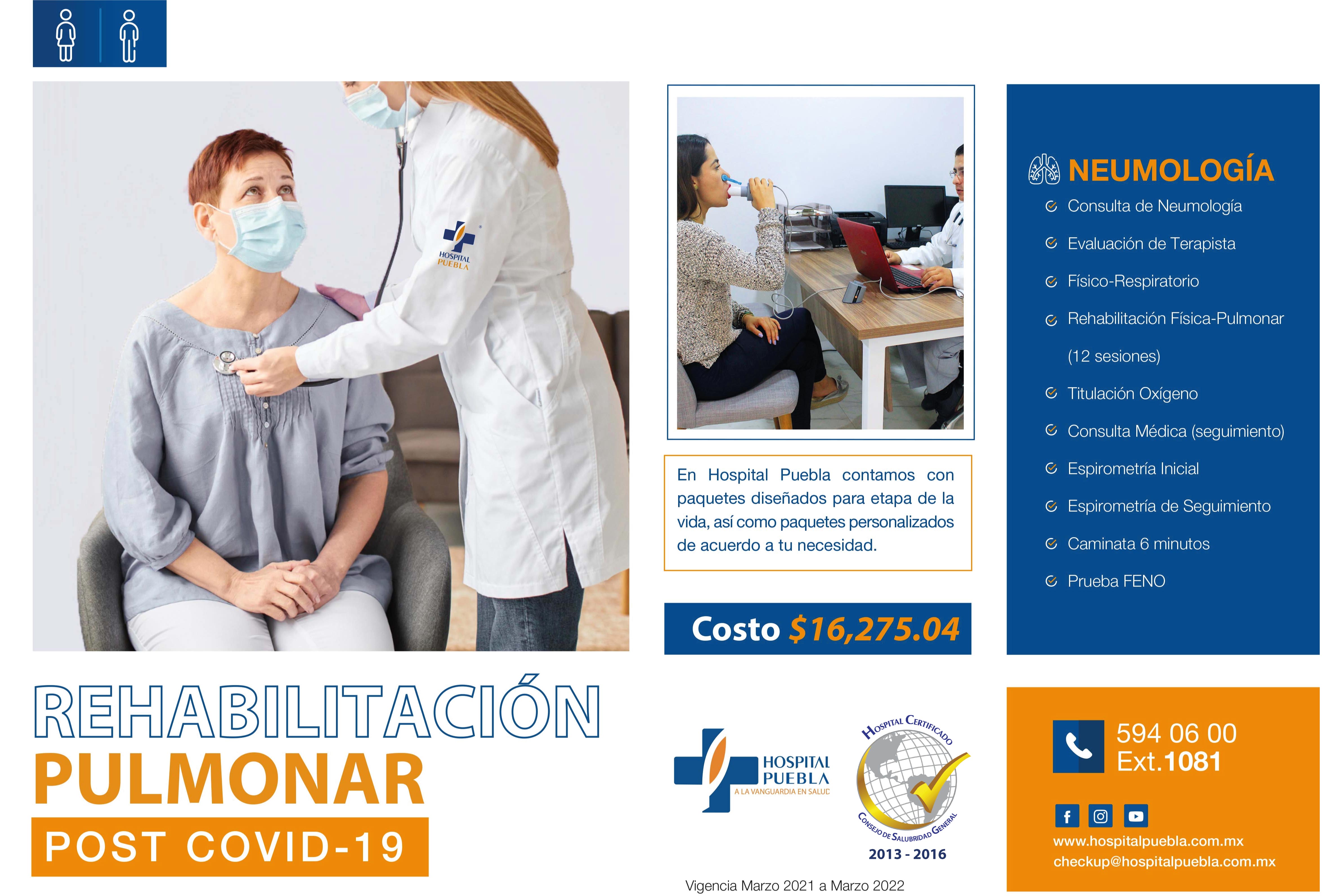 Check up covid rehabilitaciòn pulmonar